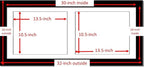 Creative Picture Frames 14X30Bk-W Black Horizontal Double Diploma Frame With 2 Opening White Mat, Holds 2-11X14-Inch Documents With Wall Hanger