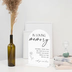 In Loving Memory Wedding Sign, In Memory Wedding Sign for Engagement Bridal Shower Decor fo Ceremony Reception Party, Weddings Table White Acrylic Sign