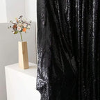 Eternal Beauty Black Sequin Backdrop, 5x7 Ft Halloween Glitter Background Curtains for Shimmer Photography Party Wedding Birthday Back Drop Decor