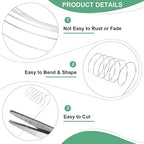 0.3 mm/28 Gauge Copper Wire for Jewelry Making, 49.2FT Copper Beading Craft Wire for Jewelry/Weaving/DIY Crafting/Planting, Color-Retaining [15M, Bright Silver]