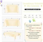 QueenDream Light Gold Tablecloth Party Decorations: Sequin Fabric Cover Drapes 60x102 Inch Tablecloth 16st Birthday Cake Table Graduation Decor