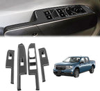 4pcs Carbon Fiber Style Front Rear Doors Window Glass Lift Switch Panel Cover Decorative Sticker Protection Car Interior Accessories for 2022-2025 Ford Maverick KT13