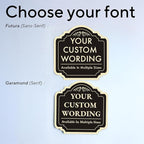 Custom Outdoor Decorative Signs, Personalized Aluminum, Waterproof USA Signs - Design 2 Black Charcoal 8x8