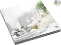 12Pcs Square Mirror Candle Plate for Table Centerpieces, 10" x 10" Acrylic Mirror Tiles Frameless Craft Mirrors Self-Adhesive Mirror Plate for Wedding Table Candle Plate Craft Christmas Decorations