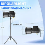Foam Machine for Party Whit 9 LED Lights, Party Foam Machine with Water Tank, Foam Cannon for Garden, Pool, Indoor, Birthdays, Celebrations, and Backyard Events
