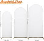 Wedding Arch Cover Spandex Arch Backdrop Cover 6.6FT Arch Stand Cover Arch Covers Stretchy Backdrop for Birthday Party Decoration Baby Shower Banquet Ceremony（White, Cover Only）