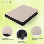 Trading Card Binder, Card Binder 9 Pocket for Trading Cards, Holds 540 Cards, Zippered Premium Card Collection Binder Album for Game Card, Sports Card, Yugioh, MTG (Ivory White)