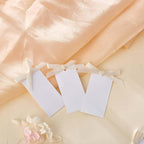 60pcs Wedding Banquet Place Cards for Table Setting.Name Table Cards .Name Cards with Off White Ribbons. Can be Used for Wedding Banquet Table Decoration and Present Tags for Parties (Beige)