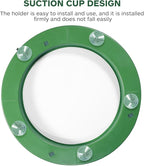 DOITOOL Flower Foam Ring with Suction Cup Car Flower Mud Green Wet Foam Blocks Round Floral Foam Blocks Artificial Floral Arrangements Mud for Florist Wedding Car Holiday Decoration 250g