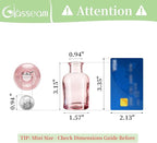 Glasseam Mini Bud Vases in Bulk 40: Colored Small Flower Vases for Centerpieces Cute Tiny Glass Vase for Flowers Modern Decorative Wedding Table Centerpiece for Dining Room Decor