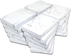 TheDisplayGuys - 25-Pack #53 Kraft Paper Cardboard Gift Boxes/Jewelry Cases w. Cotton Padding & Lid - Marble White - (5.4" x 3.9" x 1.0")
