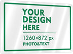 Custom Signs Outdoor Metal Sign - 12 x 8 Customized Personalized Aluminum Signs for Office, Home, Business, Decor, Custom Road Signs, Rust-Proof Sign (Green Text Box)