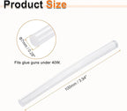 HARFINGTON 10pcs Hot Glue Sticks 0.28" Dia x 3.94" Long EVA Mini Hot Melt Adhesive Glue Stick for Hot Melt Gun Wood Plastic Glass Flowers Fabrics Foam, Clear