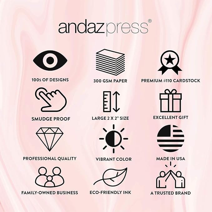 Andaz Press Personalized Fancy Frame Square Wedding Gift Tags, Metallic Gold Ink, Bachelorette Party, 24-Pack, Custom Made Any Name
