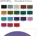 Artistic Wire, 18 Gauge Tarnish Resistant Colored Copper Craft Jewelry Wrapping Wire, Lavender, 10 yd