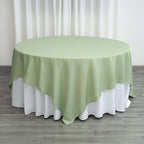 Efavormart 90" Sage Green Wholesale Linens Polyester Square Linen Tablecloth for Kitchen Dining Catering Wedding Birthday Party Events