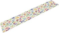 Floral Decorative Table Runner, Watercolor Floral Botanical Rustic Modern Style Pattern Printed Long Table Runner for Restaurant Kitchen Party,13in（33cm） W * 108in（274cm） L