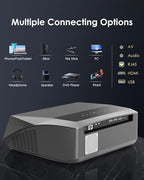 Smart 4K Projector Movie Gaming Karaoke TV, 2300 ANSI High Brightness Ultra HD Proyector Indoor Daylight, NFC, Auto Focus, WiFi 6, Bluetooth, DSP Audio, HDMI, Outdoor Home Theater/Bright Room, 2025