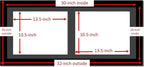 Creative Picture Frames 14X30Bk-B Black Horizontal Double Diploma Frame With 2 Opening Black Mat, Holds 2-11X14-Inch Documents With Wall Hanger