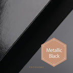 PACKHOME Large Gift Box 13.5x10x3.5 Inches, Sturdy Shirt Box with Magnetic Lid for Multiple Occasions (Glossy Black)