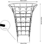 COOOXIM Peony Cages & Supports - Metal Plant Obelisk Trellis for Outdoor Use, 27.5 x 22 Inches, Perfect for Peonies, Roses, and Climbing Vines - Durable Garden Support Ring in M Shape