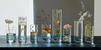 Glass Vase Cylindrical Vase for Tabletop Decoration, Candle Glass Vase, Pebble Vase for Party, Wedding, Banquet Decoration (42, 5.9+5.9+7.9+7.9+10+10+11.9inch)