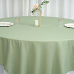 Efavormart 90" Sage Green Wholesale Linens Polyester Square Linen Tablecloth for Kitchen Dining Catering Wedding Birthday Party Events