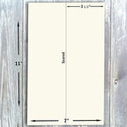 Hamilco Blank Tent Name Place Table Cards 3 1/2" x 11" Folded Card Stock - Cream Cardstock Paper 80lb Cover - 100 Pack