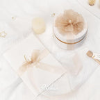 Ribbli Champagne Organza Ribbon,1/2 Inches x Continuous 50 Yard, Champagne Sheer Ribbon for Gift Wrapping,Cookie Wrapping,Wedding Decoration,All Crafting and Sewing