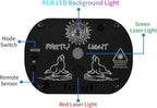 POCOCO Wireless DJ Party Lights - Laser Light Stage Light for Disco Party Birthday Wedding Halloween Christmas Festival