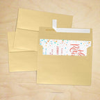LUXPaper A7 Invitation Envelopes | Peel & Press | 5 1/4" x 7 1/4" | Blonde Metallic | 80lb. Text | 1,000 Qty