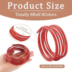 Fashewelry 52 Feet 6 Gauge Aluminum Wire 8 Colors Bendable Metal Sculpting Wire for Jewelry Craft, Dolls Skeleton, Wall Sculpting, Garden Decor