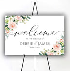 Personalized Wedding Welcome Sign, Welcome To Our Wedding Sign, Blush Pink Wedding Sign, Wedding Welcome Sign, Wedding Sign, Blush Pink Wedding Decor, Blush Pink Wedding Decorations
