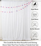 ShinyBeauty Photobooth Background Best Choice-7FTx7FT-White-Sequin Photography Backdrop Curtains for Wedding