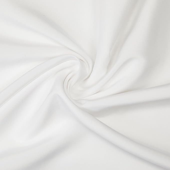 Gee Di Moda Square Tablecloth - 52 x 52 Inch White Table Cloth for Small Square or Round Tables - Heavy Duty Washable Fabric - for Buffet Table, Holiday Party, Dinner, Wedding & Baby Shower