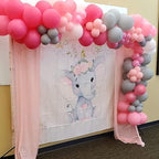 Poise3EHome 2Pcs 2Ft x 8Ft Pink Sequin Backdrop Curtains, Glitter Photography Background, Sequence Xmas Thanksgiving Backdrop