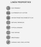 Ruvanti Linen Table Runner 108 Inches, Classic Hemstitch, Washable, Reusable, Non-Slipping, Stain Resistant- Perfect for Parties, Weddings, Dinners, Thanksgiving, Christmas, Indoor use – Arctic Ice
