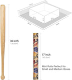 RUSPEPA Watercolor Floral Wrapping Paper, 17 Inches x 16. 4 Feet, Mini Roll, Flower Kraft Wrapping Paper Roll for Women, Girls, Spring, Birthdays, Baby Shower and Bridal Shower