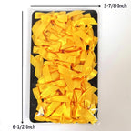 50pcs 1-1/2" Mini Yellow Satin Ribbon Bows Without Twist Ties for Crafts Gift Wrapping Packing Christmas Decoration (Yellow)