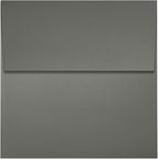 LUXPaper Square Invitation Envelopes | Peel & Press | 3 1/4" x 3 1/4" | Smoke Gray | 80lb. Text | 50 Qty
