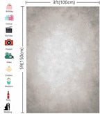 3x5ft Grey Portrait Photography Backdrops Solid Texture Abstract Photo Background for Photoshoot