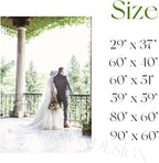 Welcome to Our Wedding Backdrop, Custom Tapestry with Names and Date, Rustic Sign, Personalized Calligraphy Banner for Ceremony, Arch, Reception Let's Celebrate Decor