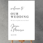 Welcome To Our Wedding Vertical Wedding Welcome Signs, Welcome Sign Wedding, Customized Wedding Welcome Sign