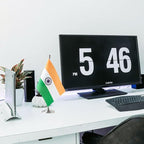 India Flag Indian Flags, Small Mini Indian Desk Flag, Used for Table Office Classroom Home Patriotic Events Decorations