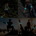 Rechargeable LED Armband for Running(2 Pack), Light Up LED Armband, High Visibility Reflective Running Gear for Night Safety, Running Lights for Running Walking Cycling