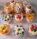 150 Pcs Cupcake Boxes Plastic Individual Cupcake Containers Single Cupcake Carrier with Connected Airtight Dome Lid for Party