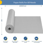Light Grey Wrapping Paper, 15"x450" Solid Color Art Craft Decorative Paper for Eid Father’s Day Birthday Wrapping Paper, Bouquet Flower Packing Poster Bulletin Board Paper Floor Covering Table Runner