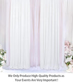 ShinyBeauty Sequin Curtains 2 Panels White 2FTx8FT Sequin Photo Backdrop White Sequin Backdrop Curtain Pack of 2-1011E