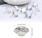 Fake Diamond, 1700PCS 10mm Clear Acrylic Diamonds Crystals Gems for Vase Fillers,Table Scatter, Party Favor, Wedding Decoration, Photography Props, DIY Crafts-10mm