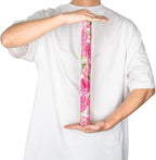RUSPEPA Reversible Wrapping Paper Roll - Mini Roll - Watercolor Style Pink Rose and Stripe Pattern Great for Mother's Day, Birthday, Party, Wedding and More - 17 Inches X 32.8 Feet
